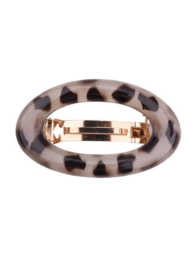Kefley Tortoise Shell Hair Clips French Barrette for Women Thick Thin Hair Medium Metal Barrettes Clips Oval Curved Acrylic Resin Acetate Hairpins Ponytail Holders Vintage Hairclips - Image 1